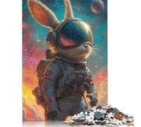 500 Pieces Easter Cute Bunny for Adults Difficult Jigsaw Wooden Puzzle for Adults Christmas Eve Gifts 500pcs (52x38cm)