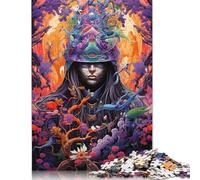 500 Pieces Fantasy Japanese Warrior Jigsaw Puzzle Adults Difficulty Puzzles Educational Toy Games Family Decoration 500pcs (52x38cm)