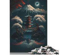 500 Pieces Fantasy Night Landscape 3 Creative Square Jigsaw Puzzles for Adults And Wooden Puzzles Challenging Game 500pcs (52x38cm)