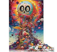 500 Pieces Fantasy Skeleton Mountain Jigsaw Puzzle Difficulty Puzzle Education Games Toys 500pcs (52x38cm)