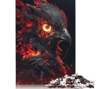 500 Pieces Fiery Bird of Prey for Adults Difficult Jigsaw Puzzles Puzzle Jigsaws for Adults Family Activity Jigsaw Puzzles 500pcs (52x38cm)