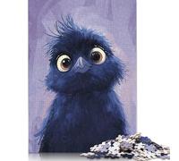 500 Pieces Fluffy Blue Bird Puzzle for Adults Puzzles 500 Piece Puzzle for Adults And Teenager 500pcs (52x38cm)