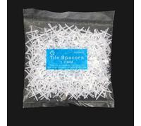500 Pieces For Tile Leveling Cross Clips White Pe Spacers For Ceramic Floor Wall Installation Hardware Tool Kit With Consistent Gaps(1.0mm)