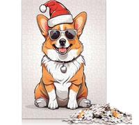500 Pieces Funny Corgi Puzzles Wooden Puzzle for Adults And Teenager Puzzling for Gift 500pcs (52x38cm)