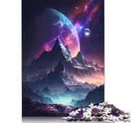 500 Pieces Galactic Wonders Creative Square Jigsaw Puzzles for Adults And Wooden Puzzles Challenging Game 500pcs (52x38cm)