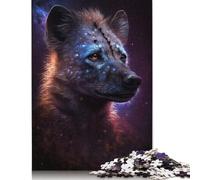 500 Pieces Galaxy African Hyena Puzzle Jigsaw Adults Puzzles Difficulty Jigsaw Educational Game Toy 500pcs (52x38cm)