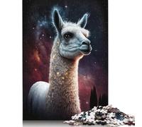 500 Pieces Galaxy Alpaca Space Jigsaw Puzzles Difficulty Jigsaw Puzzles Education Games Toys 500pcs (52x38cm)
