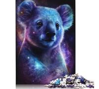 500 Pieces Galaxy Animal Koala Puzzles Jigsaw Adults Difficulty Jigsaw Puzzle Relaxing Games Toy 500pcs (52x38cm)