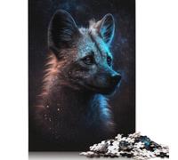 500 Pieces Galaxy Art African Hyena Jigsaw Puzzles Difficulty Jigsaw Puzzles Education Games Toys 500pcs (52x38cm)
