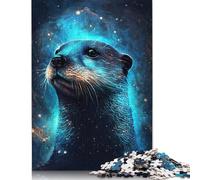 500 Pieces Galaxy Art Otter Jigsaw Puzzles Difficulty Jigsaw Puzzles Education Games Toys 500pcs (52x38cm)