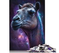 500 Pieces Galaxy Camel Space Jigsaw Puzzles for Adults Jigsaw Puzzle for Family Time Brain Challenge 500pcs (52x38cm)