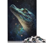 500 Pieces Galaxy Crocodile Jigsaw Puzzles Adults Difficulty Jigsaw Puzzles Education Toys Games 500pcs (52x38cm)