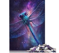 500 Pieces Galaxy Dragonfly Puzzle Jigsaw Adults Puzzles Difficulty Jigsaw Educational Game Toy 500pcs (52x38cm)