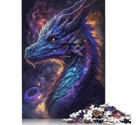 500 Pieces Galaxy Flying Dragon Jigsaw Puzzles Difficulty Jigsaw Puzzles Education Games Toys 500pcs (52x38cm)