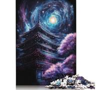 500 Pieces Galaxy Japan Temple Jigsaw Puzzle Adults Difficulty Puzzles Educational Toy Games Family Decoration 500pcs (52x38cm)