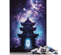 500 Pieces Galaxy Japan Temple Jigsaw Puzzles Difficulty Jigsaw Puzzles Education Games Toys 500pcs (52x38cm)