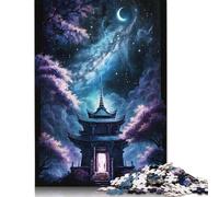 500 Pieces Galaxy Japan Temple Puzzles Jigsaw Adults Difficulty Jigsaw Puzzle Relaxing Games Toy 500pcs (52x38cm)