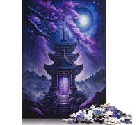 500 Pieces Galaxy Japan Temple Puzzles Jigsaw Adults Difficulty Puzzles Jigsaw Educational Games Toy Family Decoration 500pcs (52x38cm)