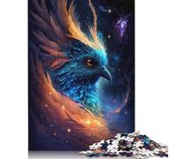 500 Pieces Galaxy Phoenix Bird Puzzles Jigsaw Adults Difficulty Jigsaw Puzzle Relaxing Games Toy 500pcs (52x38cm)