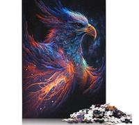 500 Pieces Galaxy Phoenix Bird Puzzles Jigsaw Difficulty Puzzle Jigsaw Educational Games Toy 500pcs (52x38cm)