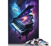 500 Pieces Galaxy Piano Puzzles Jigsaw Adults Difficulty Jigsaw Puzzle Relaxing Games Toy 500pcs (52x38cm)