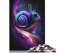 500 Pieces Galaxy Snail Jigsaw Puzzles Adults Difficulty Jigsaw Puzzles Education Toys Games 500pcs (52x38cm)