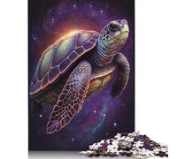 500 Pieces Galaxy Turtle Jigsaw Puzzles Difficulty Jigsaw Puzzles Education Games Toys 500pcs (52x38cm)