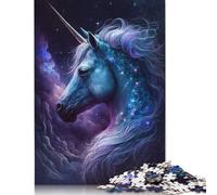500 Pieces Galaxy Unicorn Puzzle Jigsaw Adults Jigsaw Difficulty Jigsaw Educational Game Toy Family Decoration 500pcs (52x38cm)