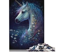 500 Pieces Galaxy Unicorn Puzzle Jigsaw Adults Jigsaw Difficulty Jigsaw Educational Game Toy Family Decoration 500pcs (52x38cm)