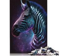 500 Pieces Galaxy Zebra Puzzle Jigsaw Adults Jigsaw Difficulty Jigsaw Educational Game Toy Family Decoration 500pcs (52x38cm)