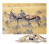 500 Pieces 'Gazelle Antelope Nature Jigsaw Puzzles for Adults Puzzle Adult Jigsaw Puzzle Puzzles for Adults Teens 500pcs (52x38cm)
