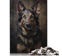 500 Pieces German Shepherd Dog Jigsaw Puzzles Puzzles for Teenagers Gifts Puzzles for Adults Teens 500pcs (52x38cm)