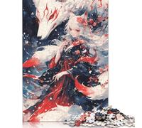 500 Pieces God of Foxes Jigsaw Puzzle Adults Difficulty Puzzles Educational Toy Games Family Decoration 500pcs (52x38cm)