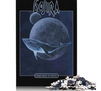 500 Pieces Gojira - From Mars to Sirius Creative Square Jigsaw Puzzles for Adults & Wooden Puzzles Challenging Game 500pcs (52x38cm)