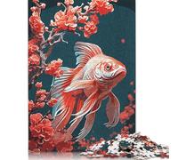 500 Pieces Graceful Fish Puzzle for Adults Puzzles for Adults & Teenager Secret Santa Gifts 500pcs (52x38cm)