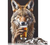 500 Pieces 'Grizzly Bear Stares Jigsaw Puzzles Puzzles for Teenagers Gifts Puzzles for Adults Teens 500pcs (52x38cm)