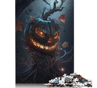 500 Pieces Halloween II Jigsaw Puzzles for Adults Wood Puzzle Jigsaws Puzzling for Gift 500pcs (52x38cm)