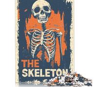 500 Pieces Halloween The Skeleton Jigsaw Puzzles for Adults, Puzzle, 500 Pieces Puzzle, Puzzle Game Difficult Challenge Puzzle 500pcs (52x38cm)