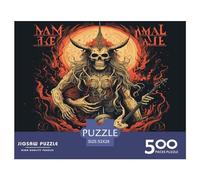 500 Pieces Heavy_metal_music Square Jigsaw Puzzles for Adults And Wooden Puzzles 500pcs (52x38cm)