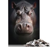 500 Pieces Hippo Square Jigsaw Puzzles for Adults And Wooden Puzzles Children Puzzles 500pcs (52x38cm)