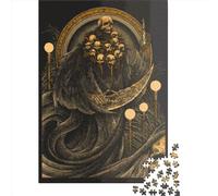 500 Pieces Hollow Soul Creative Square Wooden Jigsaw Puzzles for Adults Educational Game Challenge Toy 500pcs (52x38cm)