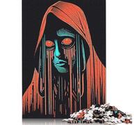 500 Pieces Horror Vintage Puzzles Jigsaw Adults Difficulty Jigsaw Puzzle Relaxing Games Toy 500pcs (52x38cm)