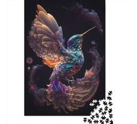 500 Pieces Infinite Humming Bird Jigsaw Puzzle, Creative Rectangular Wooden Jigsaw Puzzles for Adults, Large Puzzles for Family Educational Game 500pcs (52x38cm)