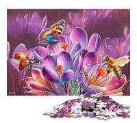 500 Pieces Insects of Our Gardens Puzzles Wooden Puzzle for Adults And Teenager Puzzling for Gift 500pcs (52x38cm)