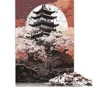 500 Pieces Japan Art Style Creative Square Jigsaw Puzzles for Adults And Wooden Puzzles Challenging Game 500pcs (52x38cm)