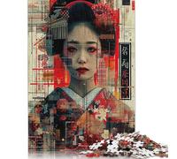 500 Pieces Japanese Oiran V Jigsaw Puzzles for Adults Jigsaw Puzzle for Family Time Brain Challenge 500pcs (52x38cm)