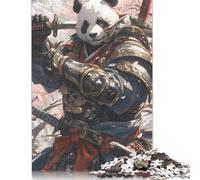 500 Pieces Japanese Panda Samurai Jigsaw Puzzles Difficulty Jigsaw Puzzles Education Games Toys 500pcs (52x38cm)