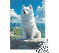 500 Pieces Japanese Spitz Puzzles Jigsaw Adults Difficulty Jigsaw Puzzle Relaxing Games Toy 500pcs (52x38cm)