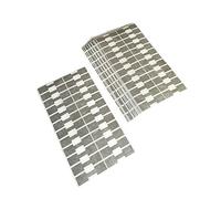 500 Pieces Jewelry Repair, Price and Indentification Tags/Tyvek Self Adhesive Rectangle Dumbbell/Barbell Jewelry Price Tags (Silvertone)