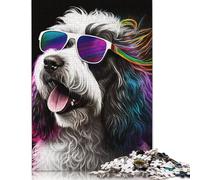 500 Pieces Jigsaw Art Colourful Dogs Jigsaw Educational Game Toy Family Decoration Adults Challenging 500pcs (52x38cm)